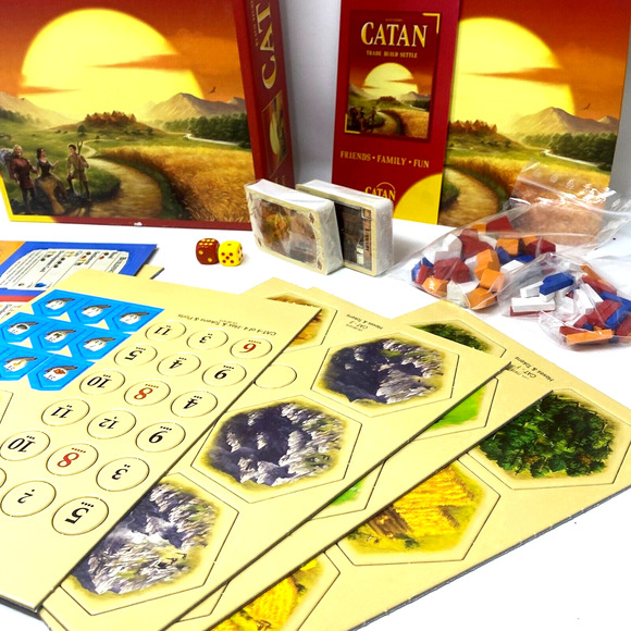 Klaus Teuber's Catan CT 3071 Trade Build Settle Board Game 5th Ed. New Open Box - Picture 3 of 12